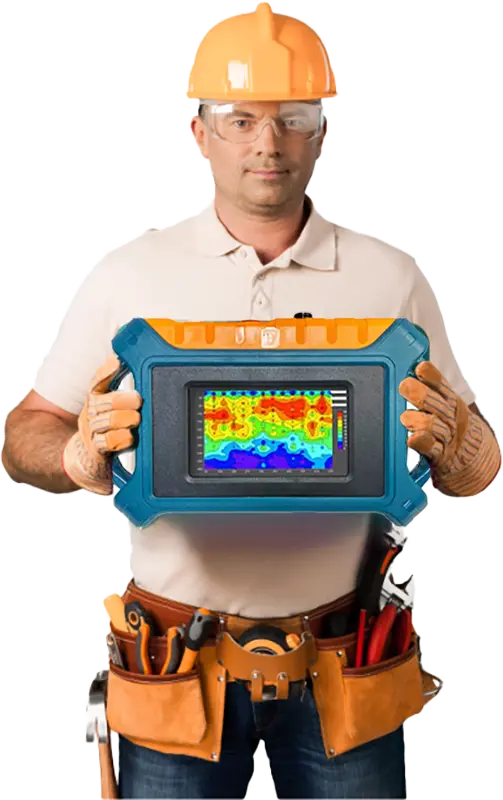 water finder with worker