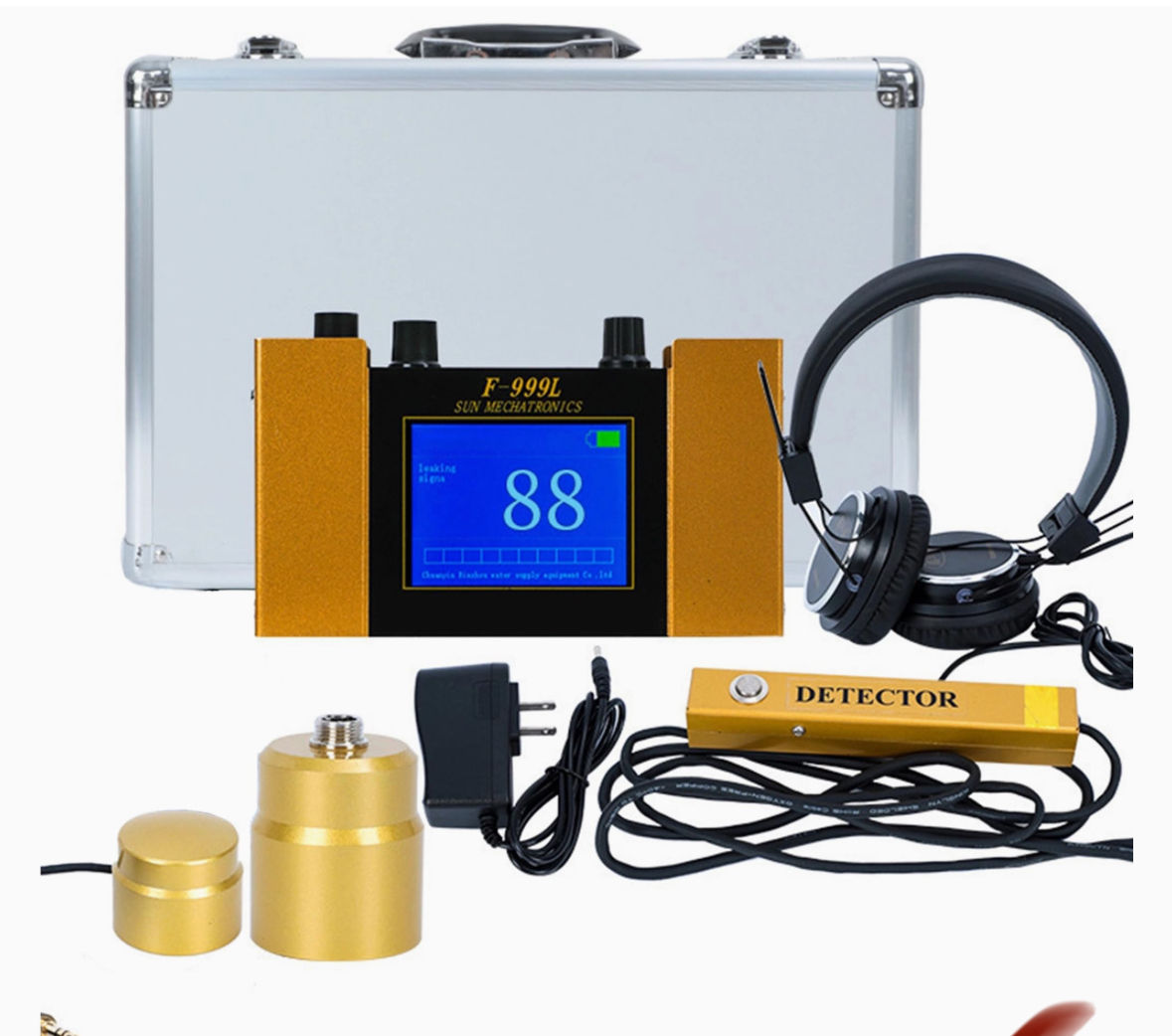 House Water Pipe Leakage and Floor Heating Leakage Detector Indoor Water Leakage Detection Device F-999L