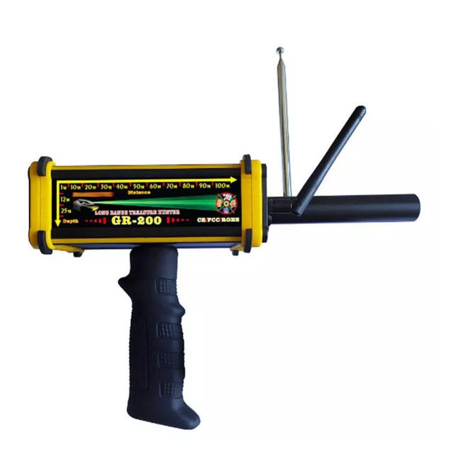 New GR200 GR-200 remote metal gold Detector underground 100 m w/ 3D LED display 2 antenna plastic box - Image 5