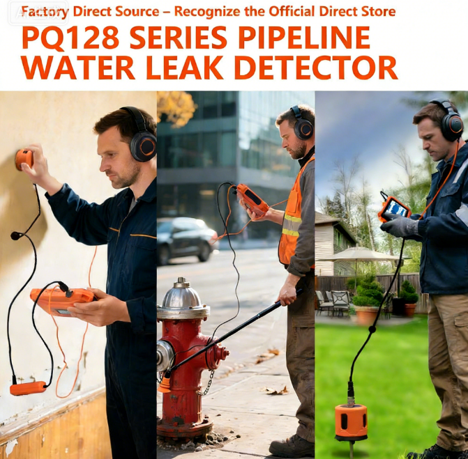 For PQ-128C All-Scene Pipe Leak Locator 3m Depth for Plumbing Teams & Facility Management - Image 5